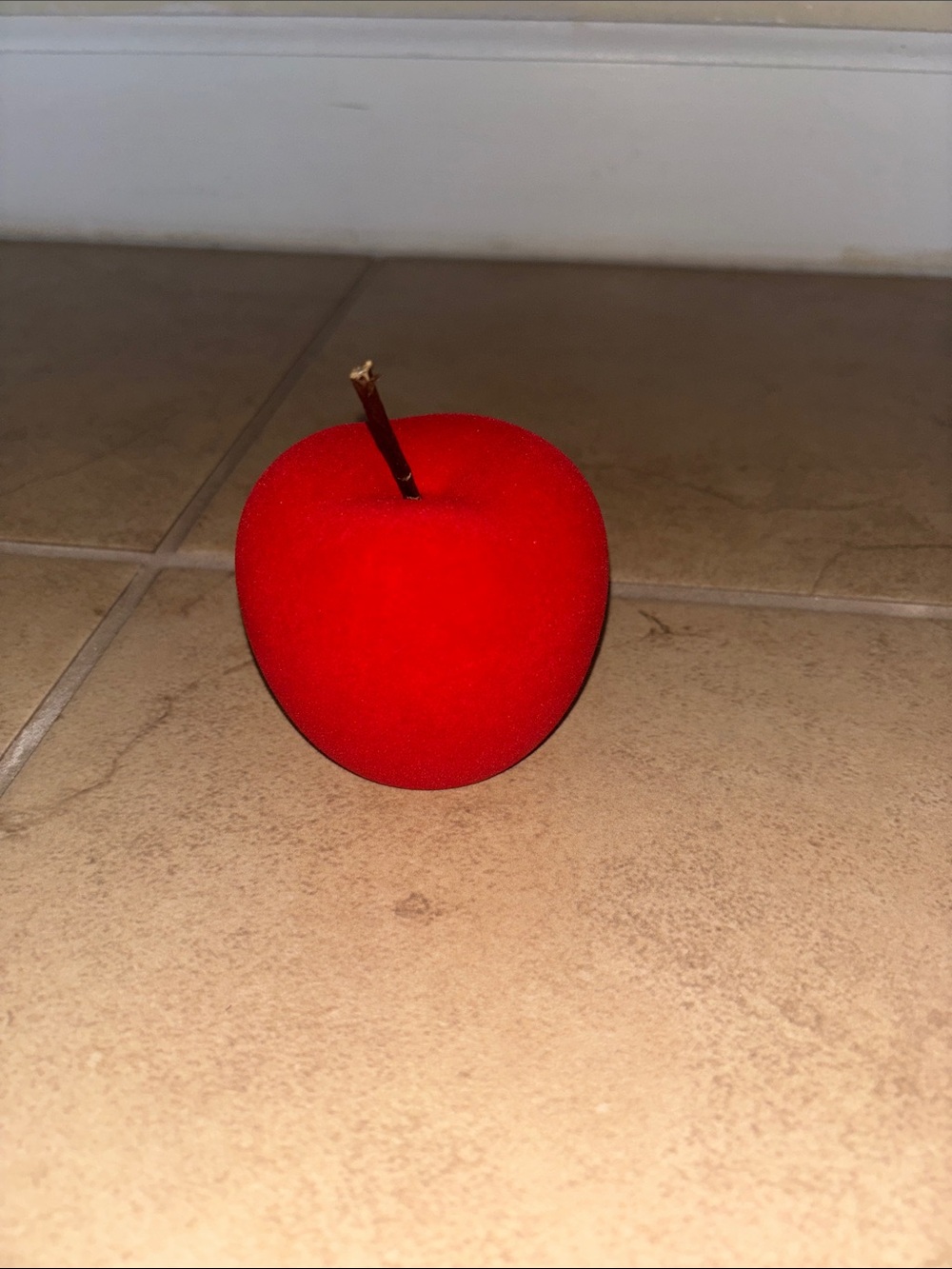 Velvet Red Decorative Apple